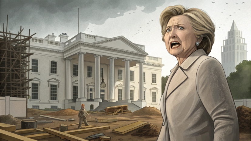 Клинтон заявила, что Трамп строительством бального зала разрушает Белый дом
