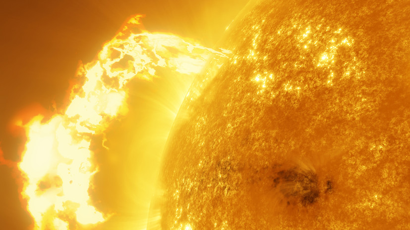 На Солнце произошли две сильные вспышки 1 октября