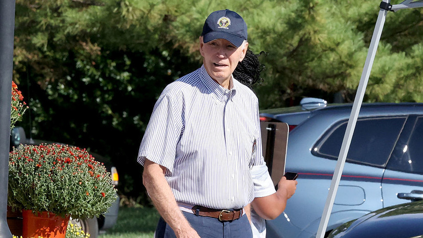 Байден впервые после начала лучевой терапии был замечен на публике