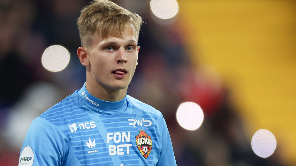 Вратарь ЦСКА Владислав Тороп.