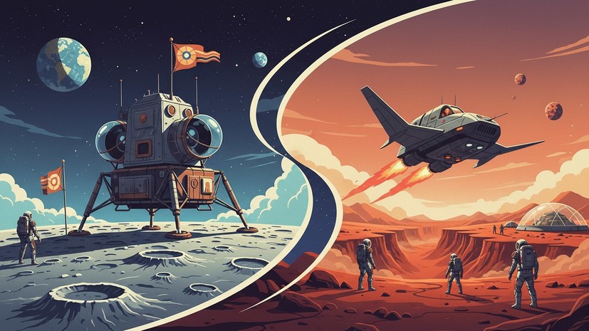 Космонавт Зубрицкий назвал перспективными экспедиции на Луну и Марс