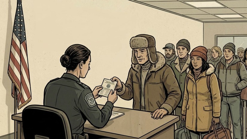 SHOT: в США у россиян проверяют разрешения на пребывание в стране