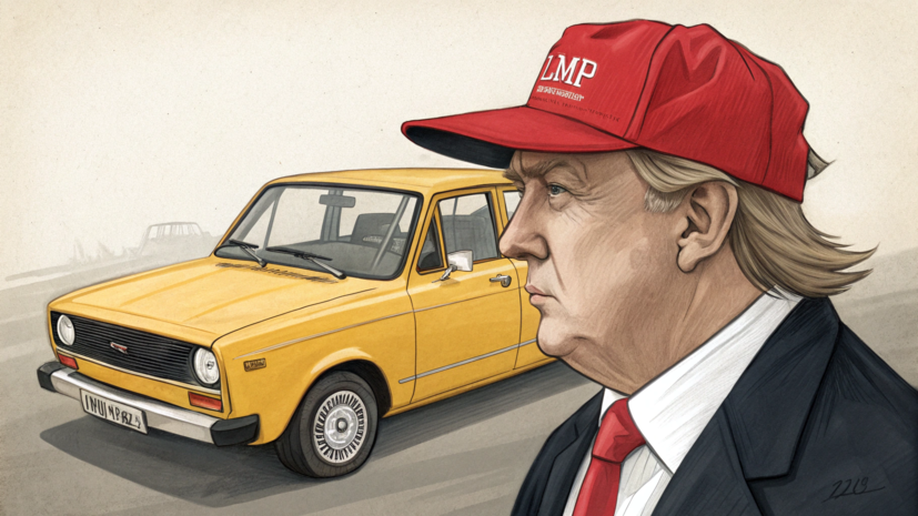 Аккаунт Республиканской партии опубликовал снимок Трампа рядом с автомобилем