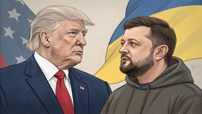 Изображение: Трамп и Зеленский на встрече